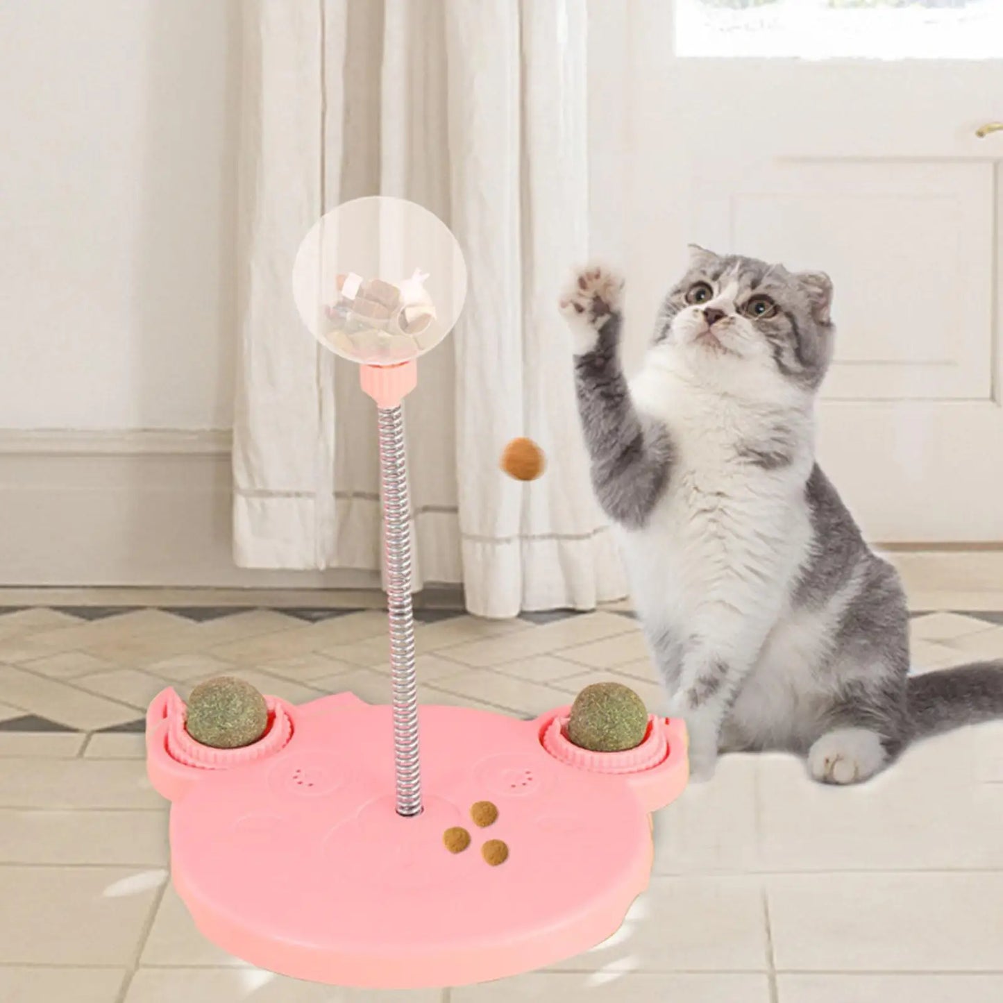 Interactive Treat Leaking Toy for Cat Slow Feeder Funny Pet Product Leaking Ball